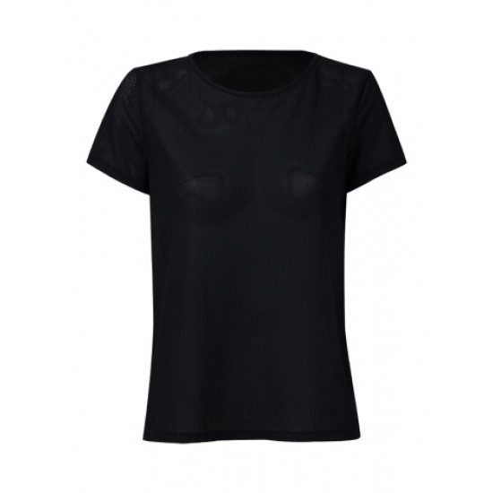 CAMISETA HOPE RESORT MANGA CURTA TELA - BLACK